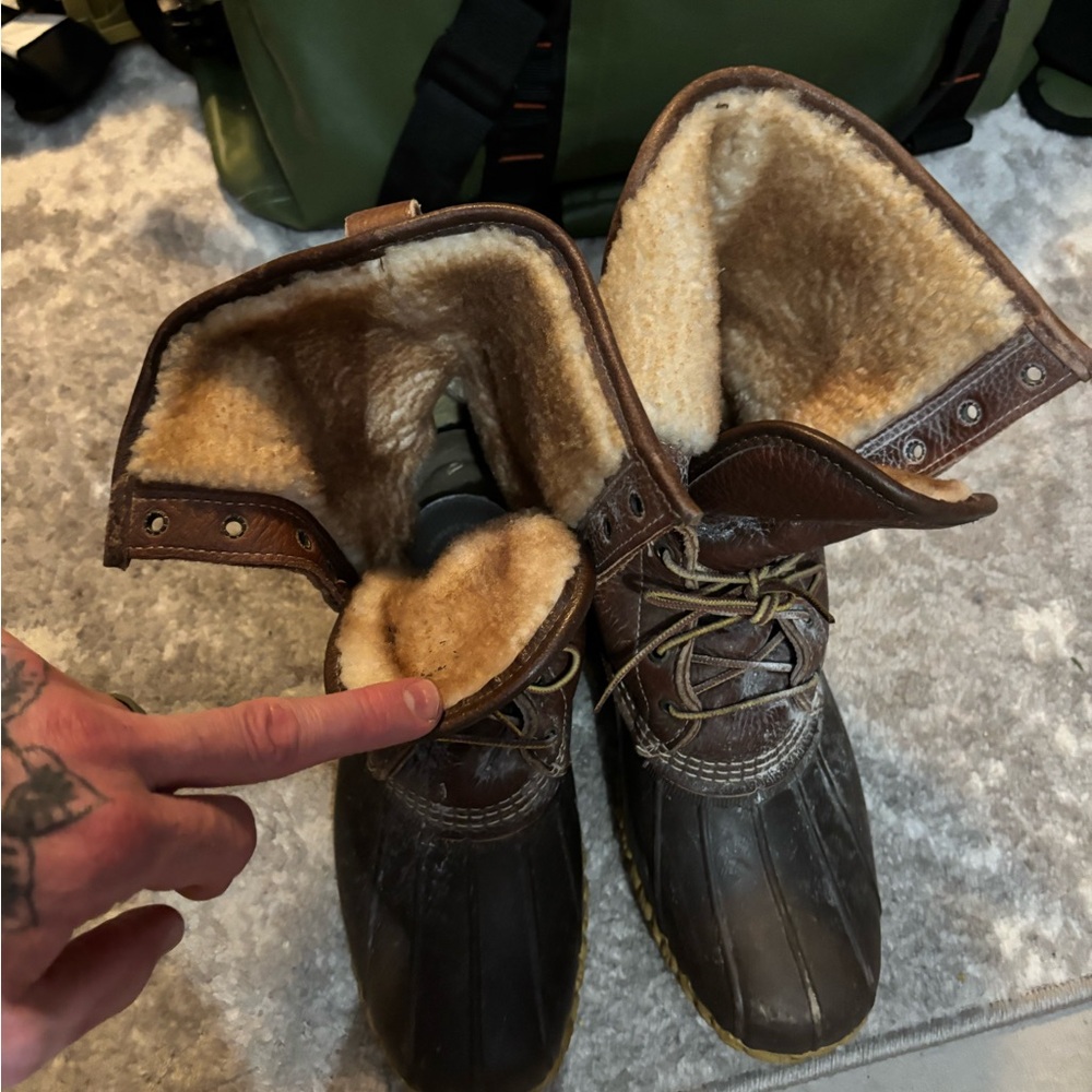 L.L. Bean Brown Leather Duck Boots